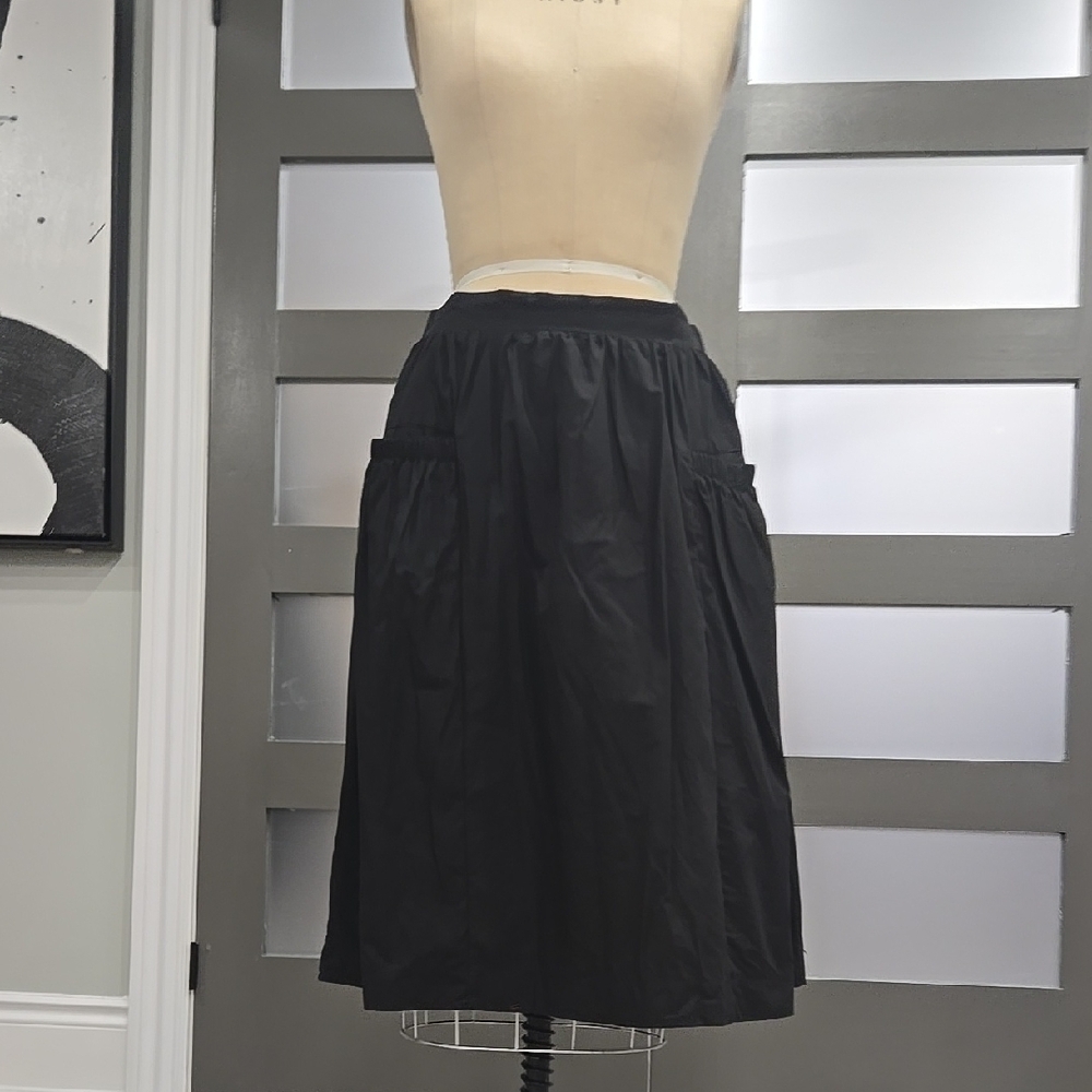 Elegant Black A-Line Skirt